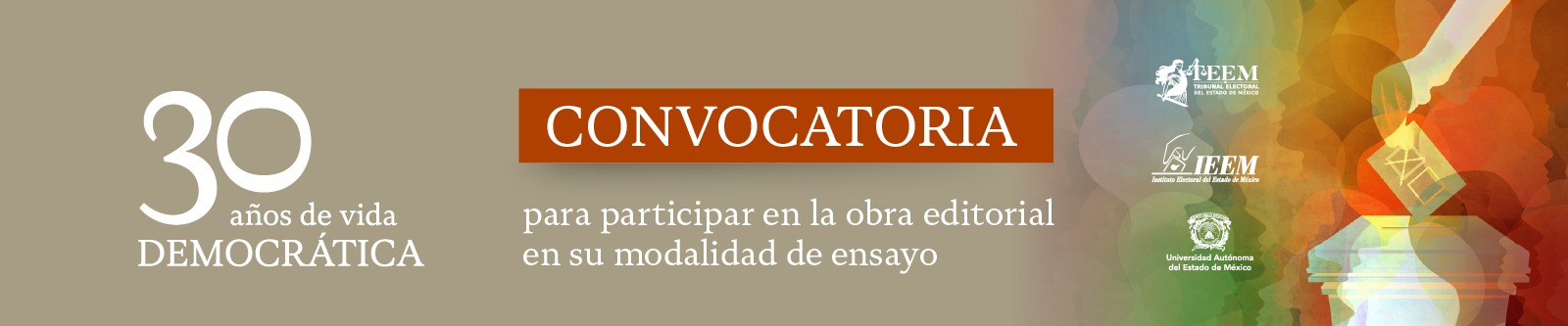 Convocatoria 30 años de vida democrática